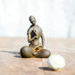 Mini Buddhist Monks Figurines Garden Buddha Zen Statue Tibetan Buddha Figurines Garden Ornament Meditating Buddha Sculpture