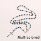 Fashion Vintage Crucifix Virgin Mary Pendant Cross Necklace Jesus Rosary Beads Chain