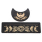 2pcs/set Wooden Tarot Card Display Stand Holder Sun Moon Phase Altar Base Witchcraft Magical Ritual Divination Meditation Tools