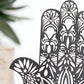 Black Wooden Desk Decor Hamsa Hand Evil Eye Home Decorations Table Decoration Hollow Out Desk Accessories Room Decor Aesthetics