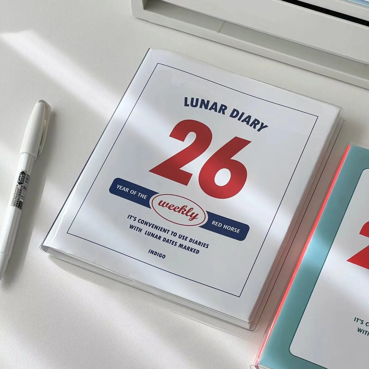 2026 Korean Notebook Schedule Book Student Monthly and Weekly Plans Journal Notebook Diary Planner Stationery Student Supplies