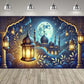 Eid al Fitr Party Supplie Decoration Backdrop Islamic Mosque Architecture Mubarak Ramadan Party Festival Celebration Banner