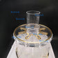 Acrylic Kiddush Wine Fountain & Decanter Set - Kosher Ceremonial Pourer for Jewish Holidays & Shabbat Celebrations