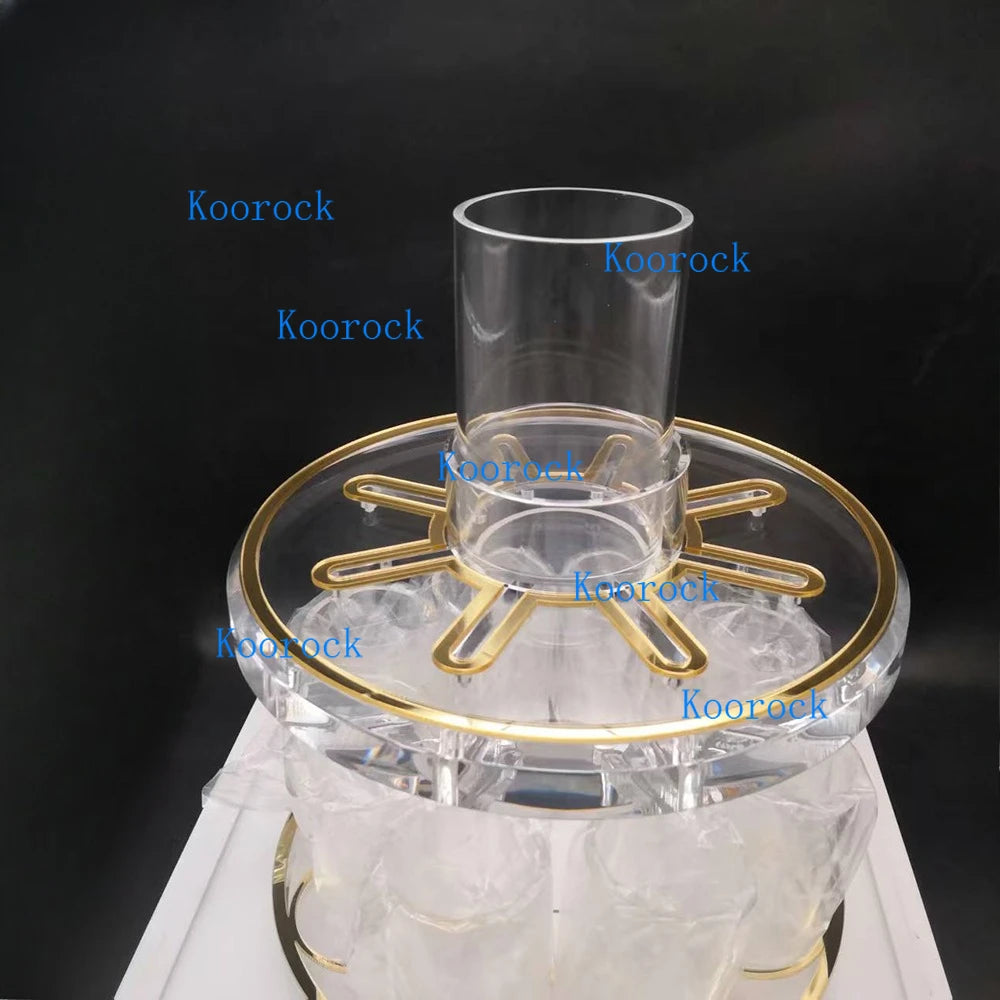 Acrylic Kiddush Wine Fountain & Decanter Set - Kosher Ceremonial Pourer for Jewish Holidays & Shabbat Celebrations