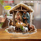 2D Acrylic Desktop Christmas Decor - Jesus' Birth Virgin Mary Angel Cartoon Print Christian Home Christmas 2026 New Year Gift