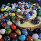EG1-7 Mini Natural Stone Egg, Small Polished Egg Shaped Stone for Meditation Stress Relief Fidget Palm Desk Decor Gift