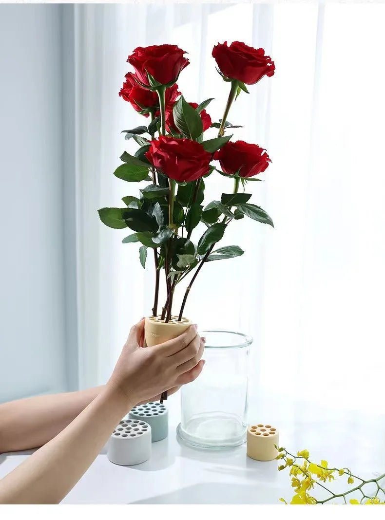 2Pcs Spiral Ikebana Stem Holder for Flowers -Floral Grid for Vase - Bloom Shaper- Flower Frogs for Arrangements Vase