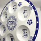Jewish Passover Seder Plate Melamine Pesach Plates Elegant Blue Renaissance Design Passover Plates Gifts 12inch(30cm)