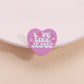 Love Likes Jesus Enamel Pin Pink Heart Christian Quotes Metal Brooch Lapel Backpack Badge Jewelry Accessories Gift for Friends