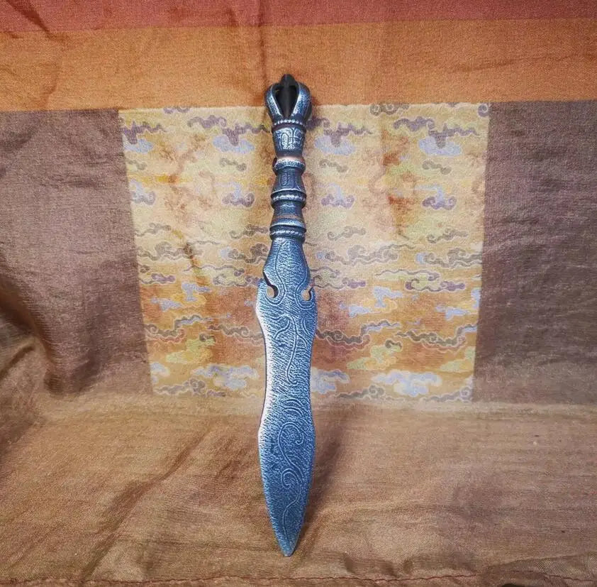 Gandhanra Vintage Tibetan Ritual Implement,Dorje Phurba Kila Dagger Altar Tool