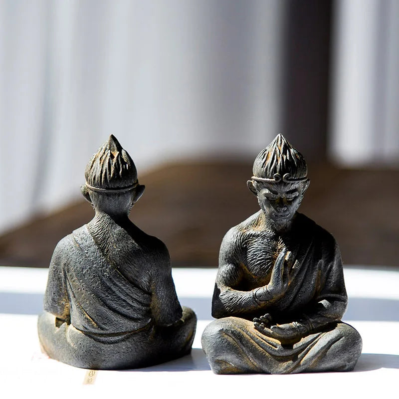 Sun Wukong Monkey New Chinese Fighting Saint Buddha Qitian Great Saint Desktop Cast Iron Ornament Home Tea Pet