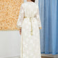 Elegant Eid Muslim Dress Women Ramadan Moroccan Kaftan Kimono Jubah Long Robe Abaya Islamic Clothing Turkey Hijab Arabic Dress