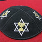 PRINTED SUEDE LEATHER KIPPAH JEWISH KIPPAH LEATHER YARMULKE KIPPAH