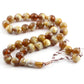 Muslim 14mm Round 33 Rosary Yoga Men's Cuffs Charm Bracelet Middle East Prayer Ramadan Meditation Bracelet for Women Jewelry