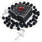 Rosary Beads Catholic Necklace Mary for Men Women Kids First Communion Long Rosary Cross Pendant Necklaces Metal Gift Box New