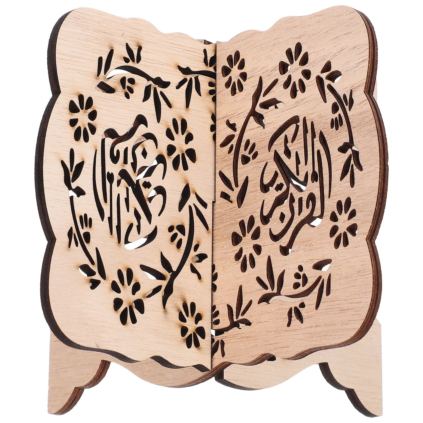 Wooden Reading Stand Desktop Book Holder Bible Quran Display Rack for Home Office Temple School Reading Holder