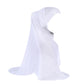 Women 2 Piece Solid Color Amira Jersey Muslim Hijab Soft Stretch Head Scarf with Tube Inner Underscarf Cap Hood Prayer Turbante