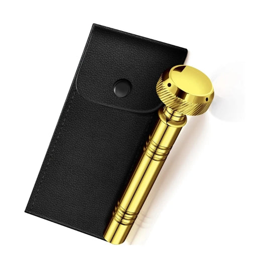 Pocket Holy Water Sprinkler With Leather Case, Religious Pocket Aspergillum Tool For Ceremonies Gift for Clergy DropShipping