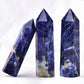 Natural Stone and Crystals Point Wand Witchcraft Rose Quartz Amethyst Home Decor Mineral Reiki Healing Stones Crafts Room Decor