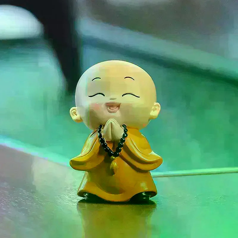 Mini Buddhas Statue Little Buddhists Monks Buddhism Figurine Zen Ornament Home Aquarium Tank Garden Yard Decoration