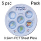 Jewish 6-Section Passover Seder Plate - Kosher, Melamine/Plastic/Silicone/Disposable Paper, with Food Labels & Elegant Designs