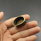 Brass Buddha Miniature: Desktop Decoration, Antique-style Brass Buddhist Master Statue Ornament