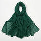 New Crinkle Rayon Hijab For Women Muslim Scarf Long Shawls Solid Islamic Turban Headband Heascarf Wraps Ramandan Headband