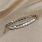 Fashion Smooth Stainless Steel Cuff Bangles Bracelets for Women Men New 4mm Gold Plated Stackable Waterproof Charm Jewelry