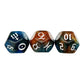 3Pcs Astrology Dice D8 D12 Tarot Dice Polyhedral Pearl Pattern Dice for Divination Astrology Tarot Cards Accessory