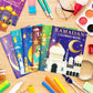 16PCS Ramadan Eid Mubarak Party Mini Coloring Book Graffiti Painting Book for Muslim Party Supplies