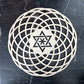 Wooden Flower Of Life Natural Symbol Sacred Geometry Ornaments Home Decoration Chakra Carved Coaster Wood Sign Wall Kitchen DIY