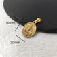 Virgin Mary Saint Michael Cross Prayer Pendant Necklace Gold Stainless Steel Religious Pendants Catholic Women/Men Jewelry