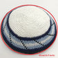 15cm/16cm/17cm Kippah Traditional Jewish Yarmulke Hand Made Knit Judaica Yamaka Kippot Hat for Men