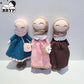 Knitted Islamic Toys Crochet Dolls Hijab Muslim Quran Ramadan Kids Halal Eid Al-Fitr Gifts Educational Plush Dolls