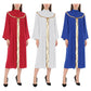 Womens Priest Clergy Cosplay Robe Church Choir Dress Men's Long Sleeve Vestments Catholic Priest Halloween Carnival Party