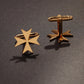 Sikhs Stainless Steel Cross Cufflinks Men's Lion Eagle Shirt Badge Pin Wedding Shirt Cufflinks Symbol