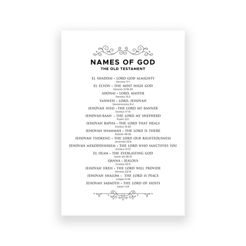 72 Names of God Shemhamphorash Sacred Art Canvas Painting Kaballah Poster Occult Magick Alchemy Wall Art Prints Home Room Decor
