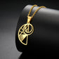 Dawapara Fibonacci Spiral Necklace Sacred Geometry The Golden Ratio Pendant Stainless Steel Jewelry Valentine's Day Gift