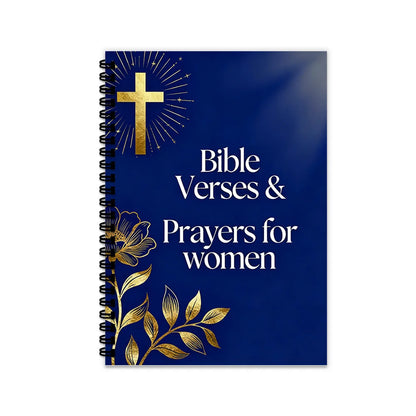 1PC Bible Verses & Prayers For Women Spiral Notebook, Daily Prayer Journal For Gratitude & Devotion, Christian Faith Planner For