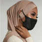 2026 New Jersey Earhole Underscarf Cap Forehead Cross Elastic Muslim Inner Hijab Caps Islamic Female Headscarf Turban Bonnet