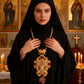 New 2026 Greece Orthodox byzantine Church Jewelry pectoral Cross Necklace Jesus Long Chain Religious icon Christian Gift Priest