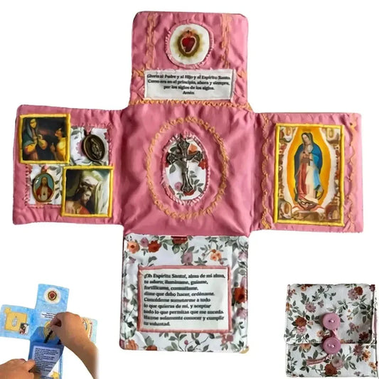Handcrafted Pocket Devotional Set Travel Prayer Journal Kit with Inspirational Verses Christian Religious Gift for Women Men