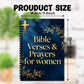 1PC Navy Blue Christian Spiral Notebook, Gold Foil Cross & Floral Bible Verse Journal, Women's Prayer & Gratitude Planner For Of