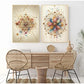Boho Flower of Life Meditation Poster Positive Energy Sacred Geometry Canvas Painting Spiritual Wall Art Living Room Home Decor