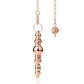 Silver Color Copper Metal Pendulum for Dowsing Divination Energy Reiki Healing Pointed Meditation Witch Spiritual Pendulos X092