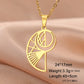 Dawapara Fibonacci Spiral Necklace Sacred Geometry The Golden Ratio Pendant Stainless Steel Jewelry Valentine's Day Gift