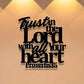 Delight Yourself in the Lord Metal Bible Verse Wall Art Proverbs 35:6 Iron Farmhouse Decor