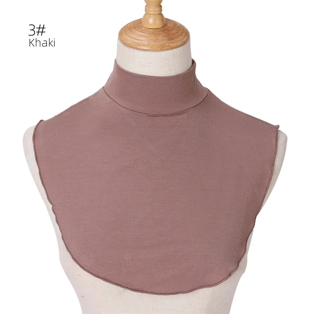 New Soft muslim women's neck cover modal jersey Full cover high neck turtle neck cover islamic clothing ladies clothes accessory