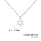 EUEAVAN 1pc Hebrew Letter Chai Symbol Necklace for Women Jewish Blessing Life Star of David Pendant Protection Amulet Jewelry