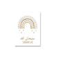 Islamic Gold Bear Rainbow Hot Air Balloon Nursery Posters Wall Art Canvas Painting Print Pictures Cute Kids Bedroom Home Decor